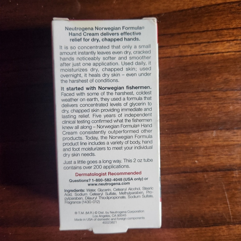 Neutrogena Norwegian Formula Original Hand Cream 2oz Discontinued Version. NIB - Picture 3 of 8